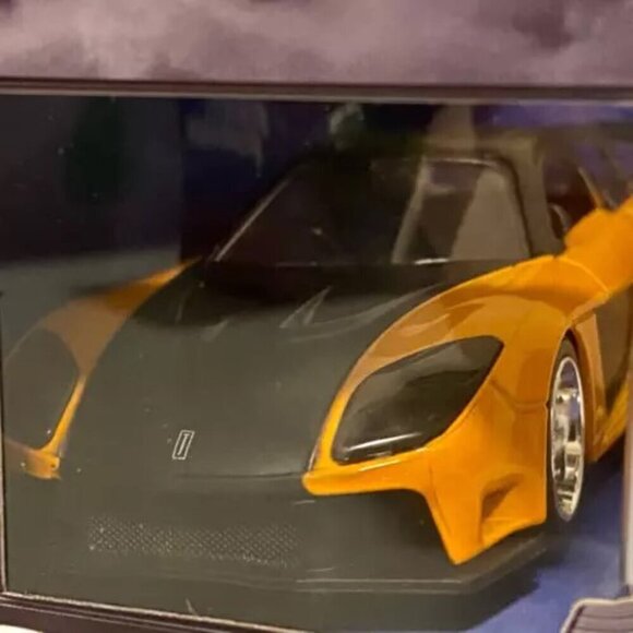 Fast & Furious Han's Mazda RX-7 Jada Toys Orange Die-cast 1:32 Model NIP 2022 - Picture 3 of 7